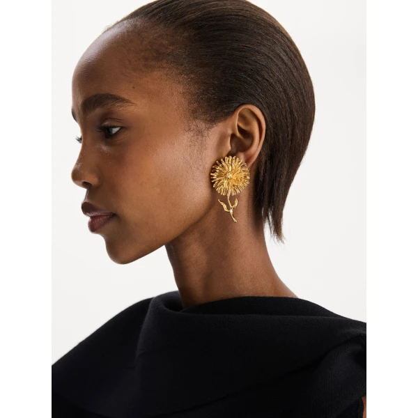 Oscar de la Renta Daisy Clip-On Earrings, view 2