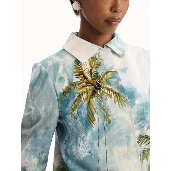 Oscar de la Renta Dominican Landscape Jacket, view 6