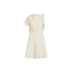 Oscar de la Renta Drape-Detailed Knit Dress