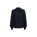 Oscar de la Renta Draped Georgette Blouse