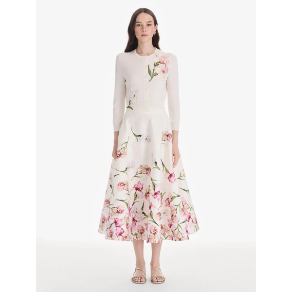 Oscar de la Renta Embroidered Cardigan