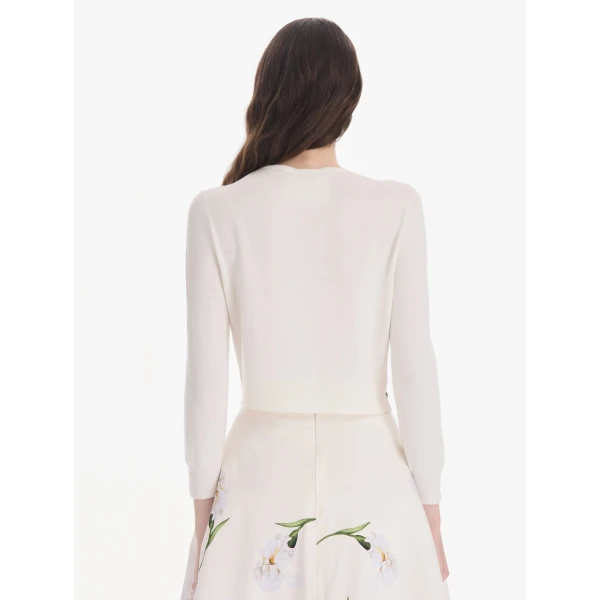Oscar de la Renta Embroidered Cardigan
