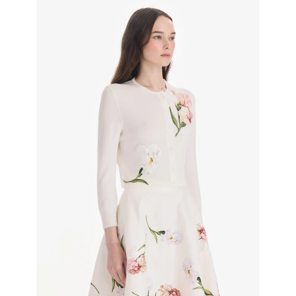 Oscar de la Renta Embroidered Cardigan