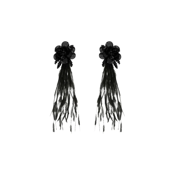 Feather Fringe Earrings