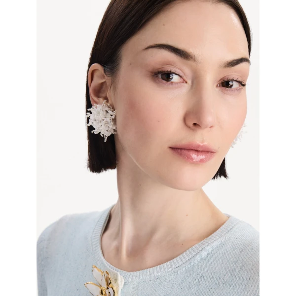 Oscar de la Renta Firework Clip-On Earrings, view 2