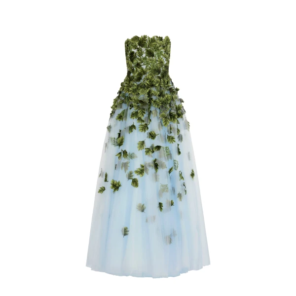 Maple Leaf Appliqué Gown