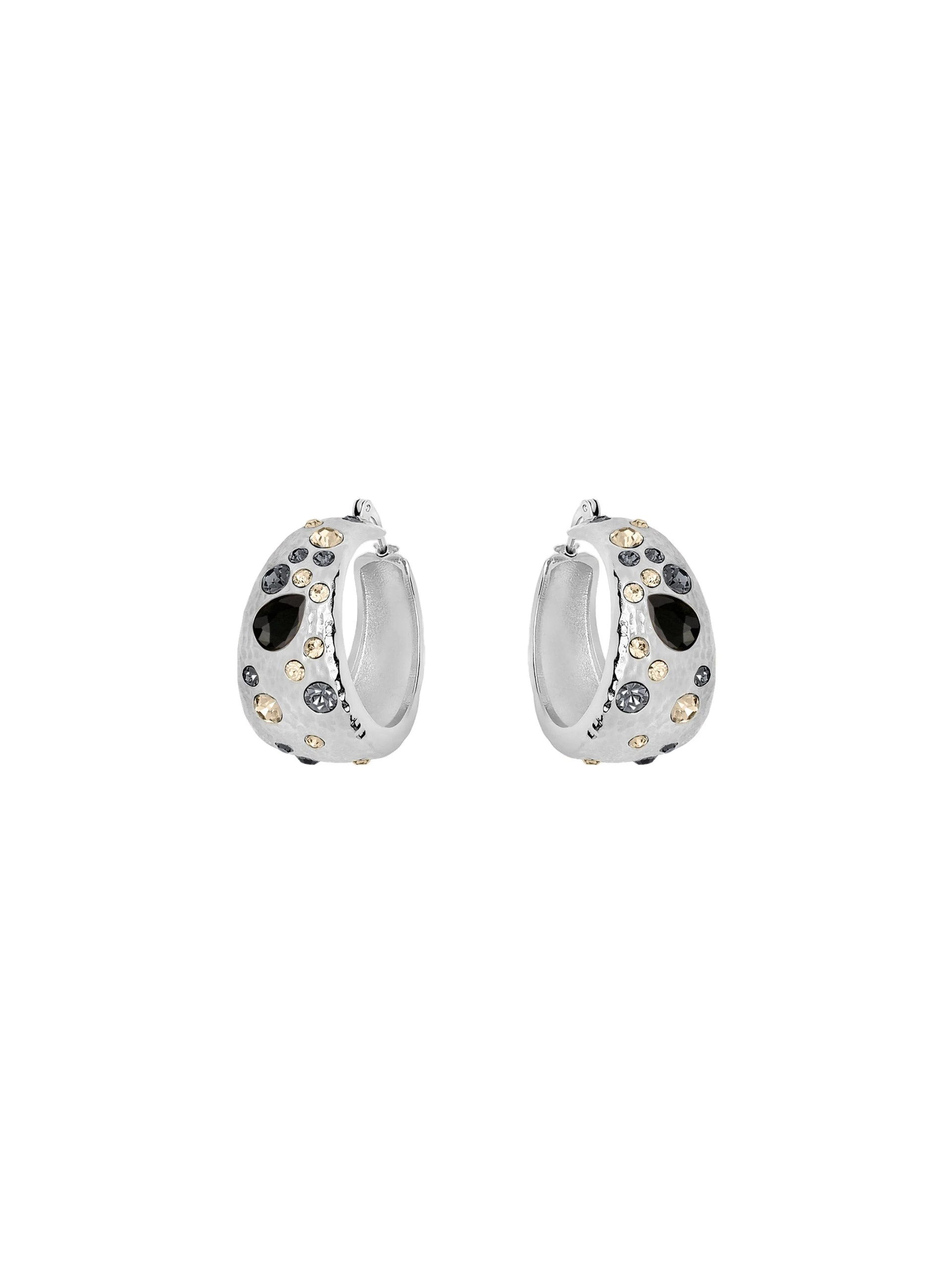 Oscar de la Renta Mixed Crystal Hoop Earrings | Jewelry | Coveti Oscar de la Renta Mixed Crystal Hoop Earrings
