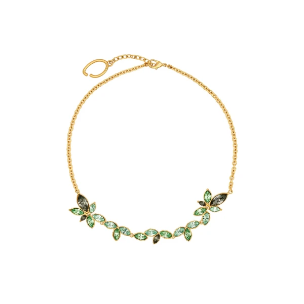 Oscar de la Renta Navette Crystal Necklace
