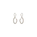 Oscar de la Renta O Drop Earrings in Silver