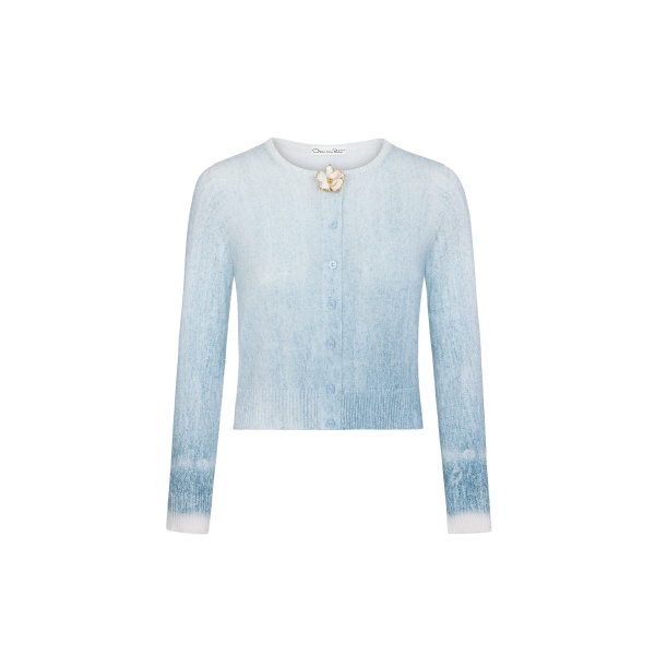 Oscar de la Renta Ombré Button-Detailed Cardigan