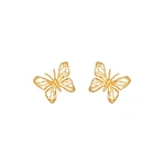 Oscar de la Renta Openwork Butterfly Clip-On Earrings