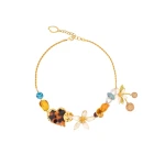 Oscar de la Renta Orange Blossom Charm Necklace