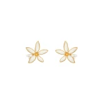 Oscar de la Renta Orange Blossom Earrings