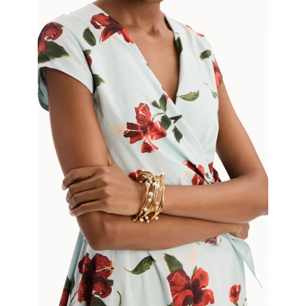 Oscar de la Renta Pearl Nest Cuff Bracelet, view 2