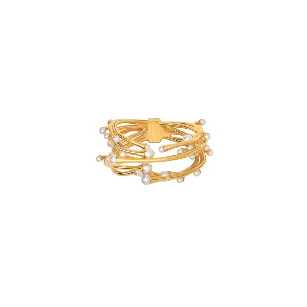 Pearl Nest Cuff Bracelet
