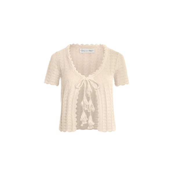 Pointelle Weave Cardigan