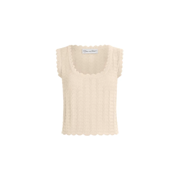 Pointelle Weave Tank