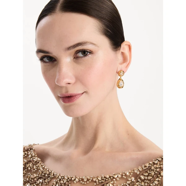 Oscar de la Renta Scramble Drop Earrings, view 2