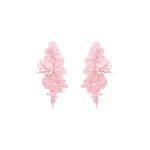 Oscar de la Renta Sequin Cascade Earrings in Pink
