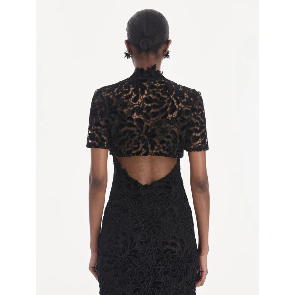 Oscar de la Renta Short Sleeve Cape, view 4