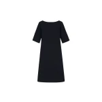 Oscar de la Renta Tie-Detailed Wool-Blend Shift Dress