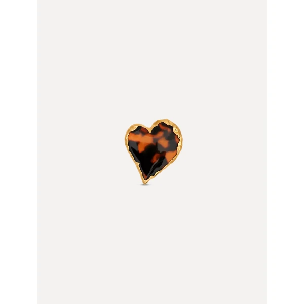 Oscar de la Renta Tortoise Stone Heart Ring, view 3