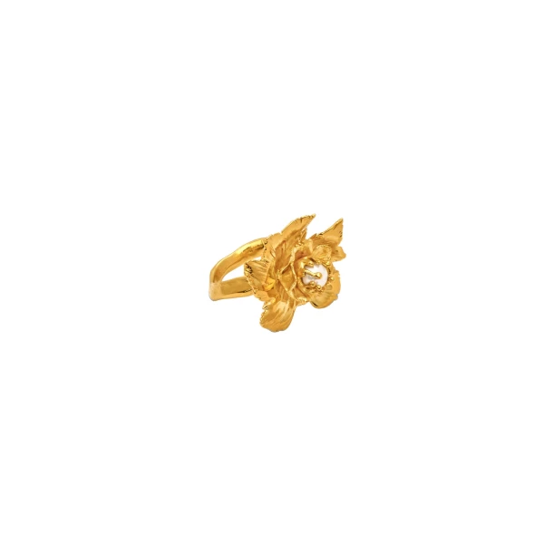 Wild Rose Pearl Ring