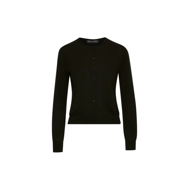 Wool-Blend Cardigan in Black