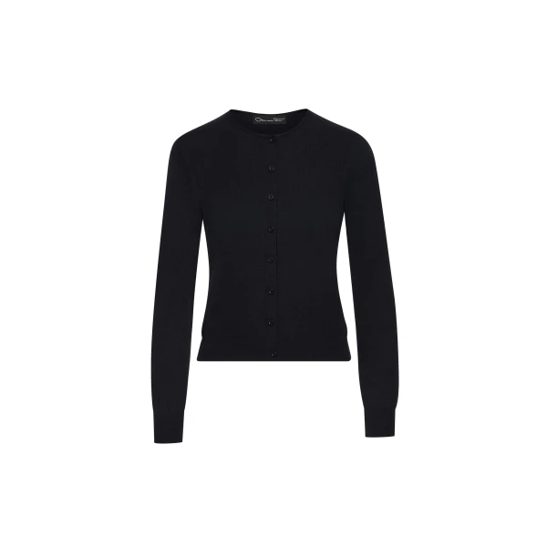 Wool-Blend Cardigan in Navy