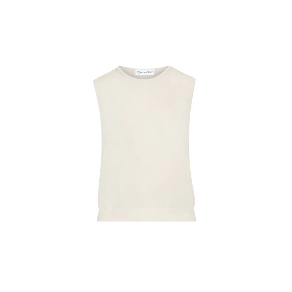 Wool-Blend Tank in Ivory
