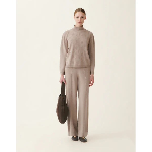 Fabiana Filippi Platinum Jogging Trousers in Mocha