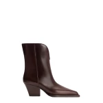 Paris Texas Jane 60 Mid-Calf Boots in Ebano Brushed Leather | Coveti