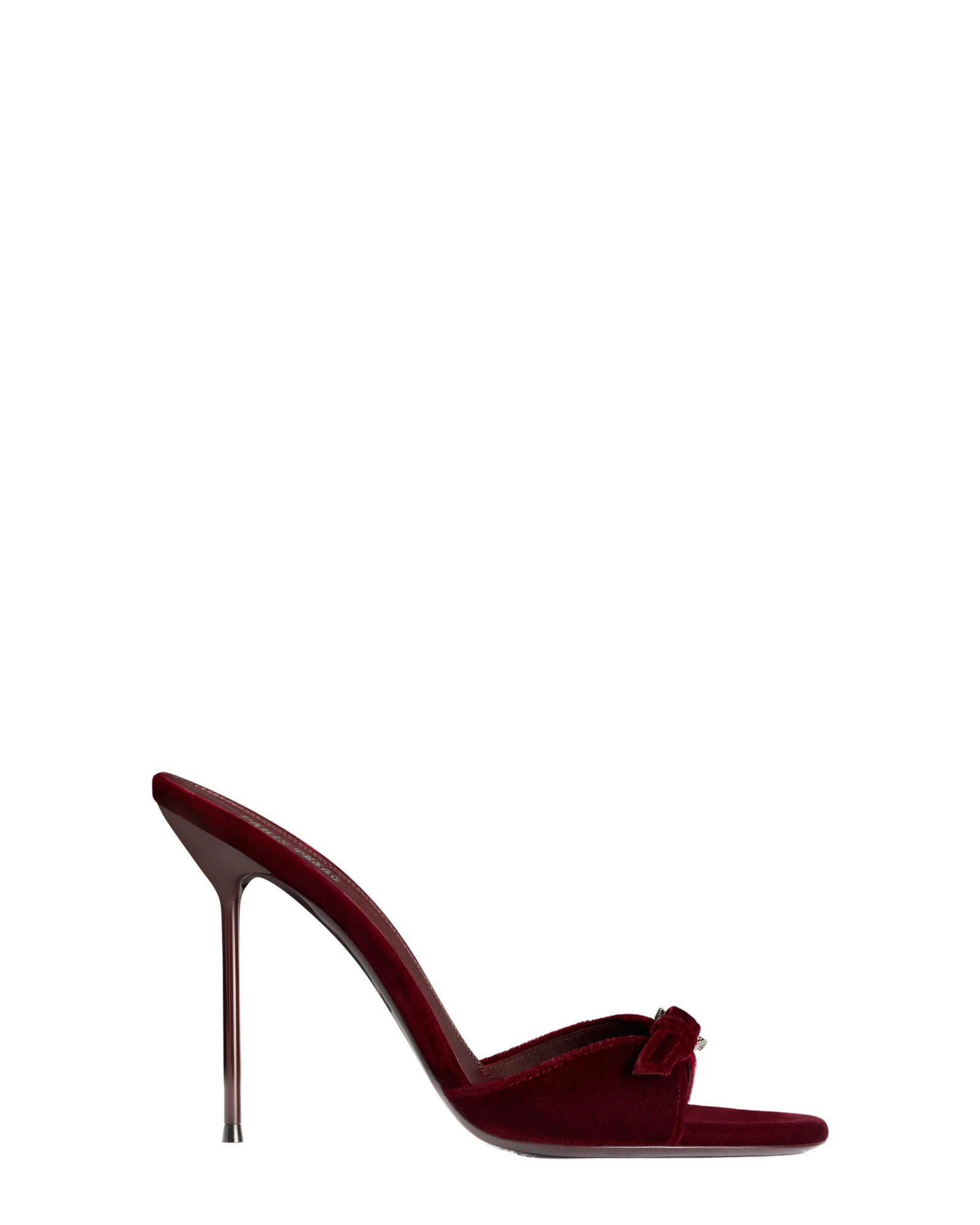 Paris Texas Lidia 105 Buckle Mules in Deep Red Velvet Paris Texas Lidia 105 Buckle Mules in Deep Red Velvet | Coveti