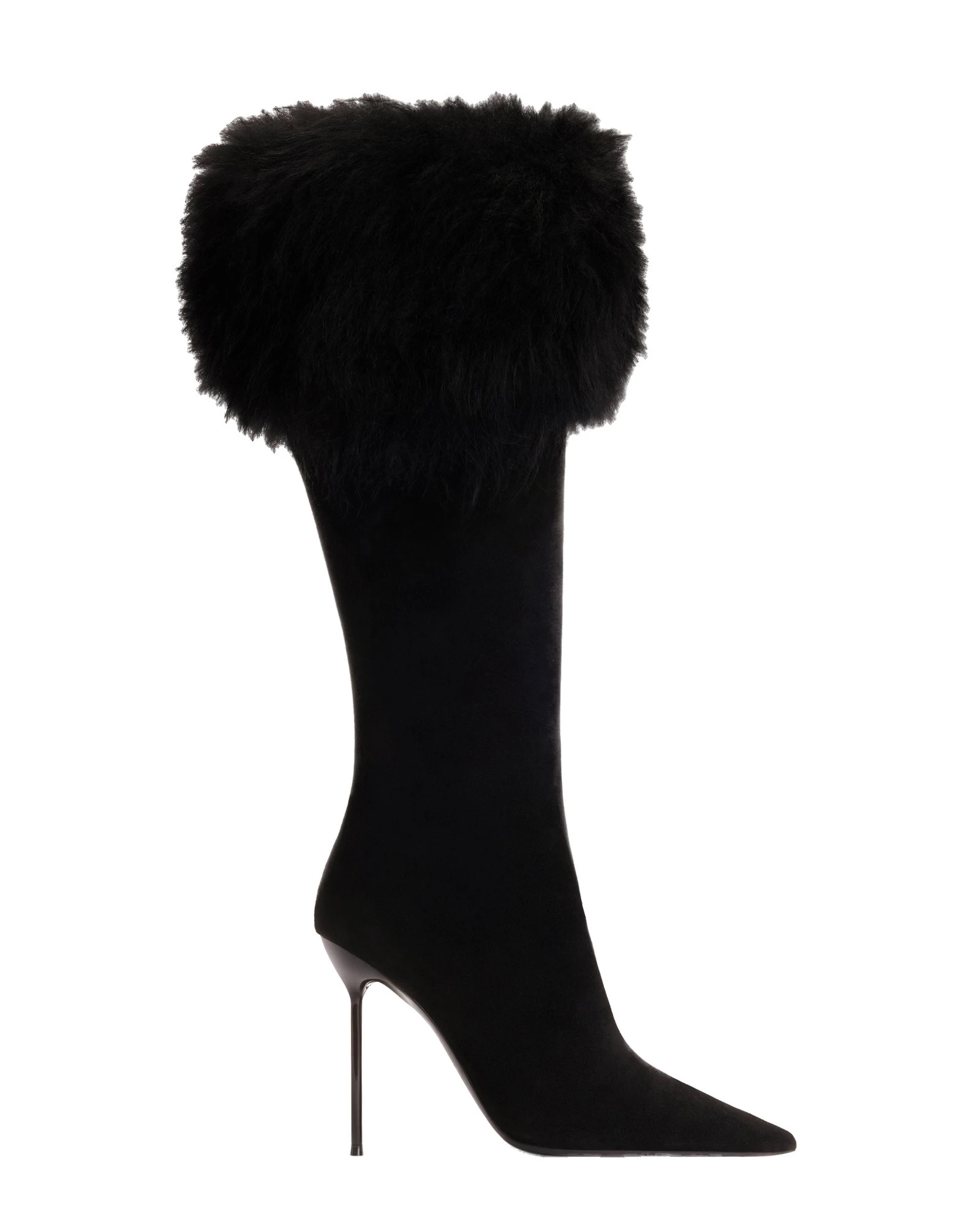Paris Texas Lidia 105 Fur Boots in Black Suede Paris Texas Lidia 105 Fur Boots in Black Suede | Coveti