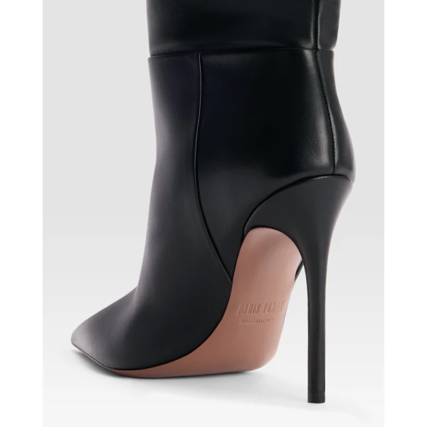 Paris Texas Vera 105 Over-the-Knee Boots in Black Leather | Boots | Coveti