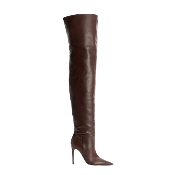 Vera 105 Over-the-Knee Boots in Cioccolato Leather