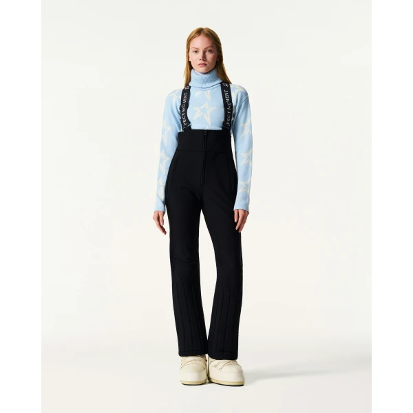 Perfect Moment 80s Slalom Bib Ski Pant in Black, view 2 | Pants | Coveti