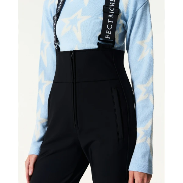 Perfect Moment 80s Slalom Bib Ski Pant in Black, view 3 | Pants | Coveti