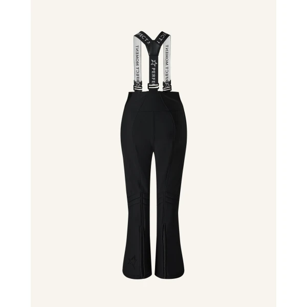 Perfect Moment 80s Slalom Bib Ski Pant in Black, view 6 | Pants | Coveti