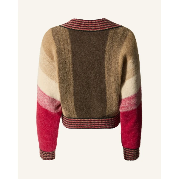 Perfect Moment Alpaca & Wool V-Neck Sweater in Autumn, view 6 | Sweaters | Coveti