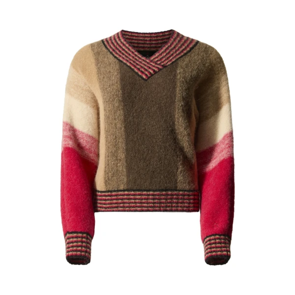 Perfect Moment Alpaca & Wool V-Neck Sweater in Autumn | Sweaters | Coveti