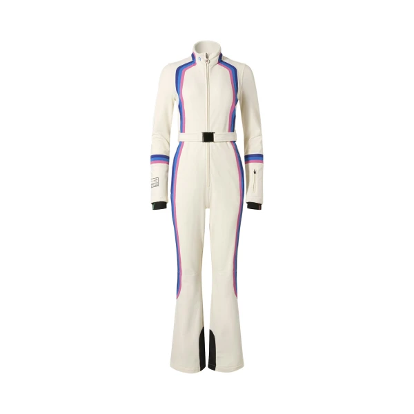 Perfect Moment Alpine Race Track Ski Suit in Snow White | Jumpsuit | Coveti