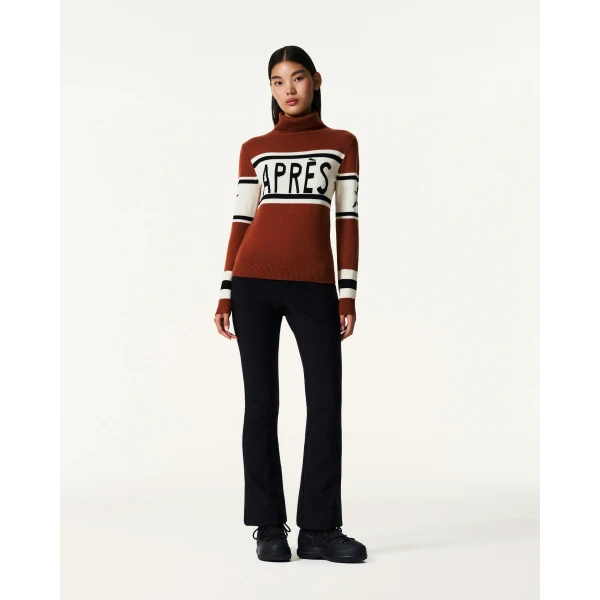 Perfect Moment Apres Schild Merino Wool Sweater in Autumn, view 2 | Sweaters | Coveti