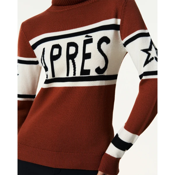 Perfect Moment Apres Schild Merino Wool Sweater in Autumn, view 4 | Sweaters | Coveti