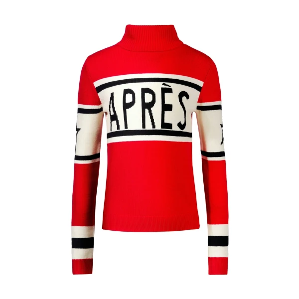Perfect Moment Apres Schild Merino Wool Sweater in Red | Sweaters | Coveti
