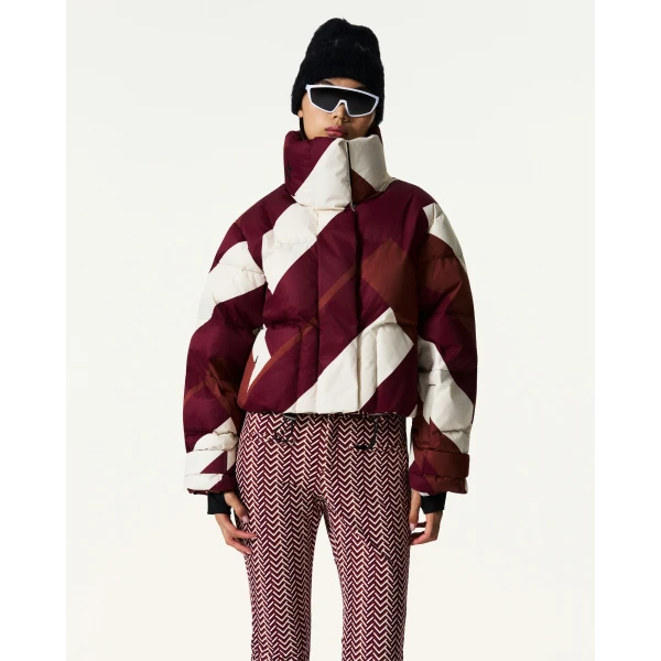 Perfect Moment Astralis Down Ski Jacket in Wine, view 3 | Jackets | Coveti