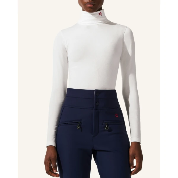 Perfect Moment Base Bodysuit in White, view 2 | Bodysuit | Coveti