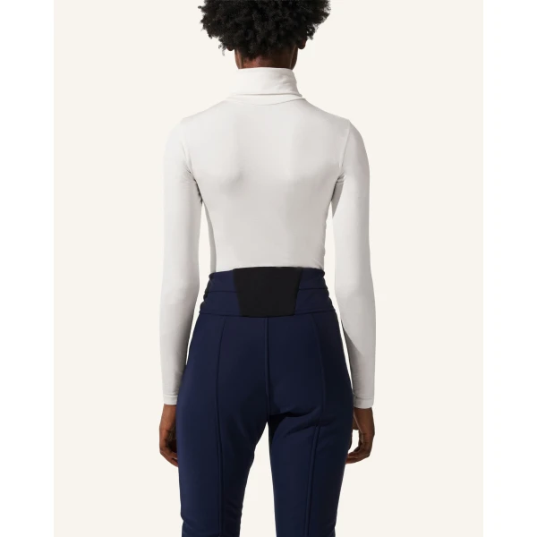 Perfect Moment Base Bodysuit in White, view 3 | Bodysuit | Coveti