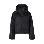 Perfect Moment Bubble Down Puffer Jacket in Black Houndstooth | Jackets | Coveti