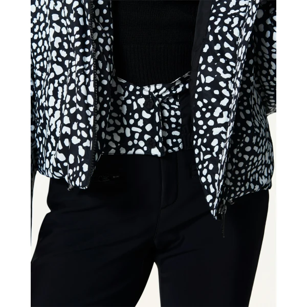 Perfect Moment Bubble Down Puffer Jacket in Snow Leopard, view 5 | Jackets | Coveti